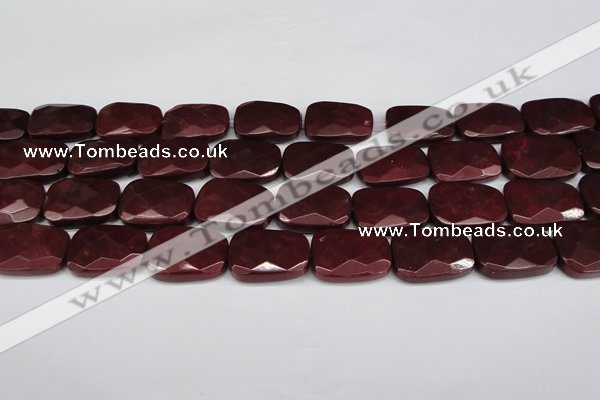 CCN2633 15.5 inches 18*25mm faceted trapezoid candy jade beads