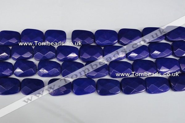 CCN2635 15.5 inches 18*25mm faceted trapezoid candy jade beads