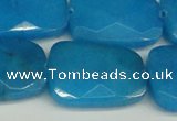 CCN2637 15.5 inches 18*25mm faceted trapezoid candy jade beads