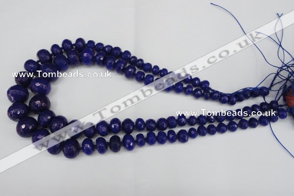 CCN2650 15.5 inches 5*8mm - 12*16mm faceted rondelle candy jade beads