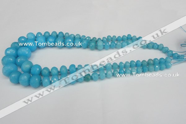 CCN2651 15.5 inches 5*8mm - 12*16mm faceted rondelle candy jade beads