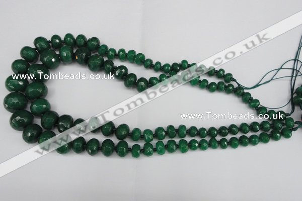 CCN2653 15.5 inches 5*8mm - 12*16mm faceted rondelle candy jade beads