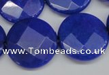 CCN266 15.5 inches 25mm faceted coin candy jade beads wholesale