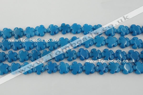CCN2664 15.5 inches 16mm carved flower candy jade beads wholesale