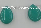 CCN2703 Top-drilled 18*25mm flat teardrop candy jade beads