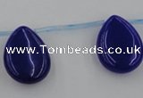 CCN2711 Top-drilled 18*25mm flat teardrop candy jade beads