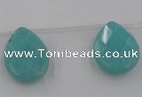 CCN2722 Top-drilled 18*25mm briolette candy jade beads wholesale