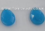 CCN2723 Top-drilled 18*25mm briolette candy jade beads wholesale