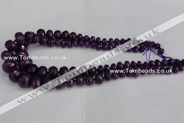CCN2752 15.5 inches 5*8mm - 12*16mm faceted rondelle candy jade beads