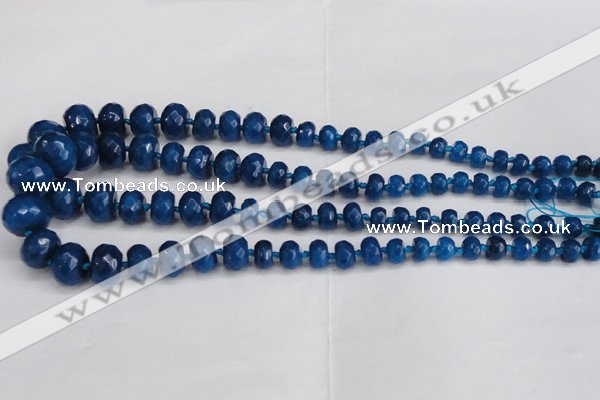 CCN2762 15.5 inches 5*8mm - 12*16mm faceted rondelle candy jade beads