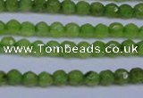 CCN2817 15.5 inches 3mm tiny faceted round candy jade beads