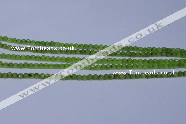 CCN2817 15.5 inches 3mm tiny faceted round candy jade beads