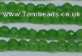 CCN2818 15.5 inches 3mm tiny faceted round candy jade beads