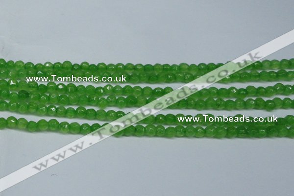 CCN2818 15.5 inches 3mm tiny faceted round candy jade beads