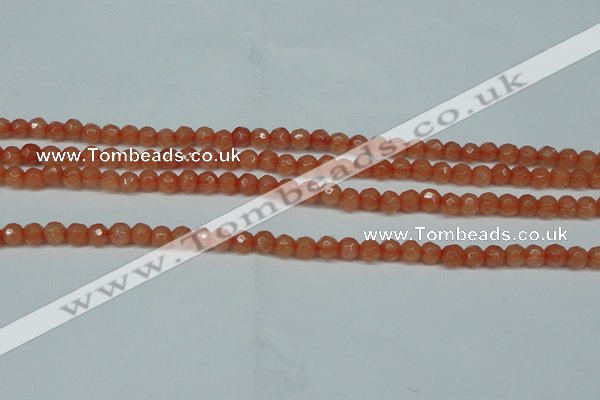 CCN2820 15.5 inches 4mm tiny faceted round candy jade beads