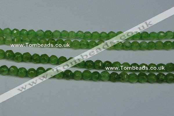 CCN2834 15.5 inches 5mm faceted round candy jade beads