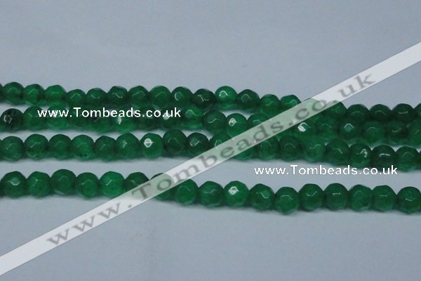 CCN2835 15.5 inches 5mm faceted round candy jade beads