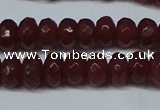 CCN2850 15.5 inches 2*4mm faceted rondelle candy jade beads