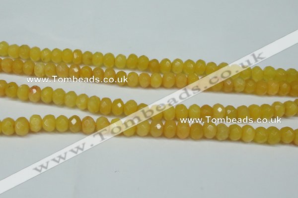 CCN2861 15.5 inches 4*6mm faceted rondelle candy jade beads