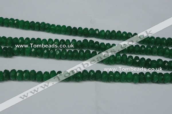 CCN2864 15.5 inches 4*6mm faceted rondelle candy jade beads