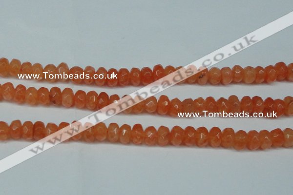 CCN2872 15.5 inches 5*8mm faceted rondelle candy jade beads