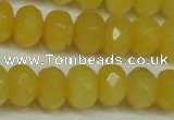 CCN2873 15.5 inches 5*8mm faceted rondelle candy jade beads