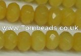 CCN2873 15.5 inches 5*8mm faceted rondelle candy jade beads