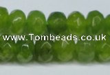 CCN2874 15.5 inches 5*8mm faceted rondelle candy jade beads