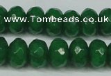 CCN2875 15.5 inches 5*8mm faceted rondelle candy jade beads