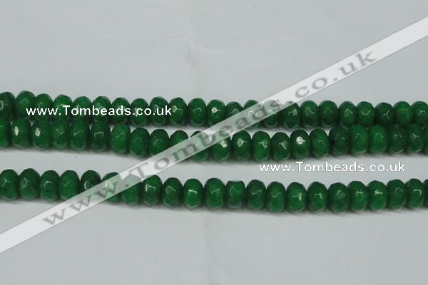 CCN2875 15.5 inches 5*8mm faceted rondelle candy jade beads