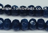 CCN2877 15.5 inches 5*8mm faceted rondelle candy jade beads