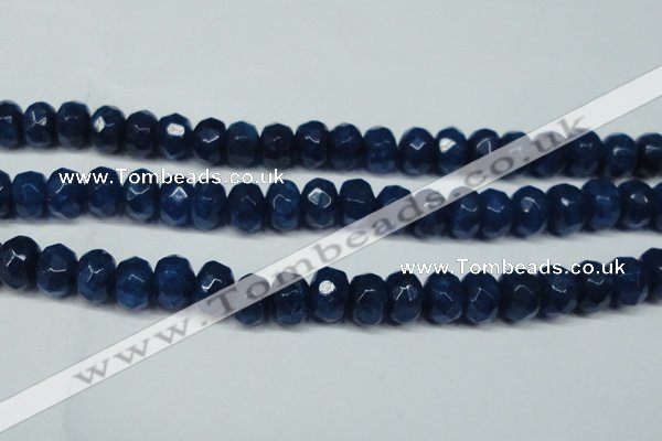 CCN2877 15.5 inches 5*8mm faceted rondelle candy jade beads
