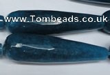 CCN2900 15.5 inches 12*50mm faceted teardrop candy jade beads