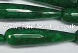 CCN2901 15.5 inches 12*50mm faceted teardrop candy jade beads