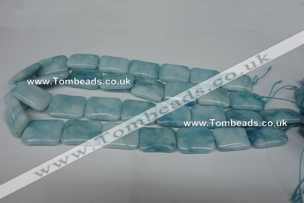 CCN2942 15.5 inches 18*25mm rectangle candy jade beads wholesale