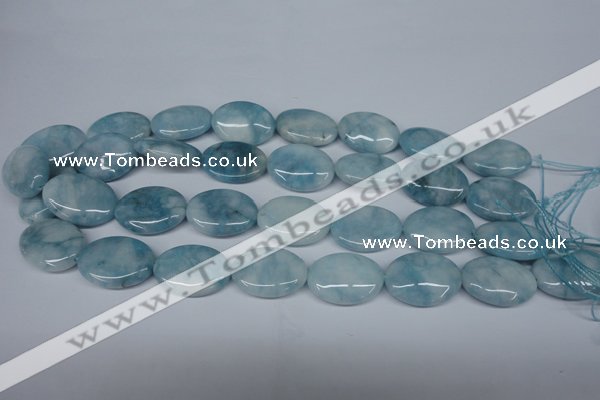 CCN2952 15.5 inches 18*25mm oval candy jade beads wholesale
