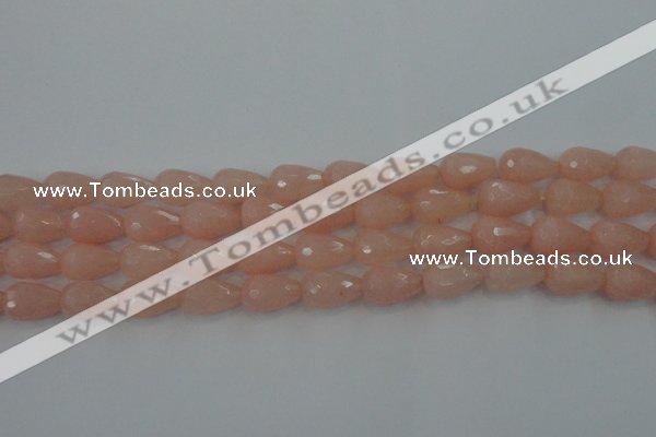 CCN3004 15.5 inches 10*15mm faceted teardrop candy jade beads