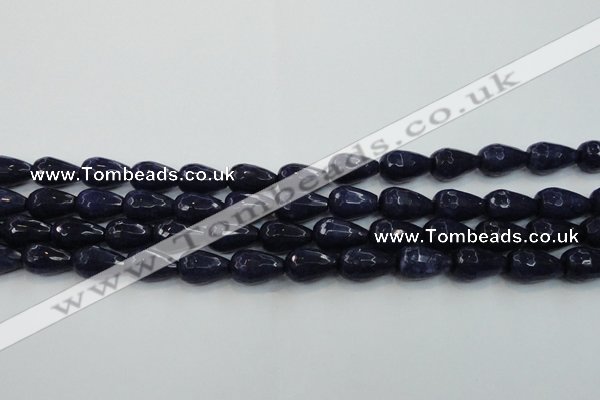 CCN3015 15.5 inches 10*15mm faceted teardrop candy jade beads