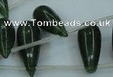 CCN3026 15.5 inches 10*25mm teardrop candy jade beads wholesale