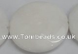 CCN315 15.5 inches 40mm faceted coin candy jade beads wholesale