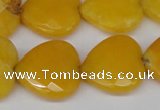 CCN355 15.5 inches 20*20mm faceted heart candy jade beads wholesale