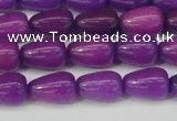 CCN3754 15.5 inches 8*12mm teardrop candy jade beads wholesale