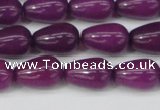 CCN3755 15.5 inches 8*12mm teardrop candy jade beads wholesale