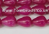 CCN3766 15.5 inches 10*14mm teardrop candy jade beads wholesale