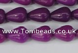 CCN3767 15.5 inches 10*14mm teardrop candy jade beads wholesale