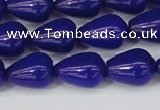 CCN3772 15.5 inches 10*14mm teardrop candy jade beads wholesale