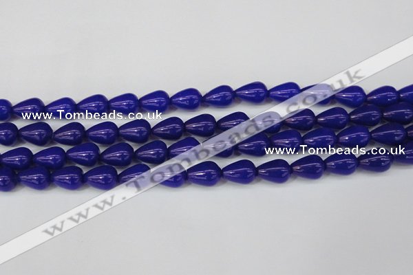 CCN3772 15.5 inches 10*14mm teardrop candy jade beads wholesale