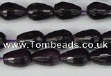 CCN3780 15.5 inches 8*12mm faceted teardrop candy jade beads