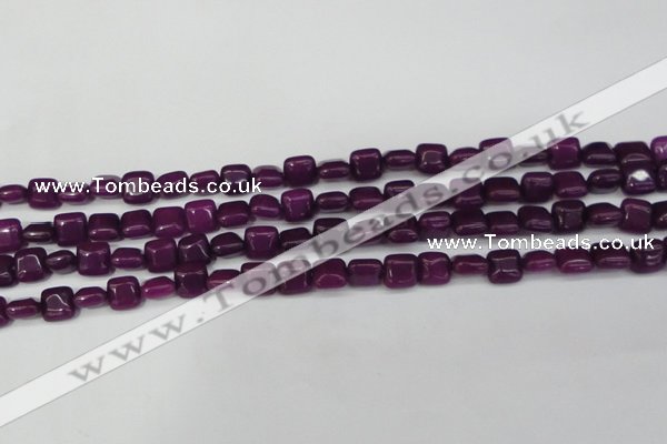 CCN3790 15.5 inches 8*8mm square candy jade beads wholesale