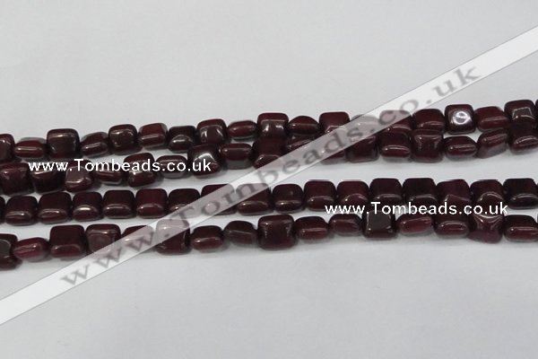 CCN3791 15.5 inches 8*8mm square candy jade beads wholesale